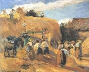 Camille Pissarro Threshing Machine Sweden oil painting artist
